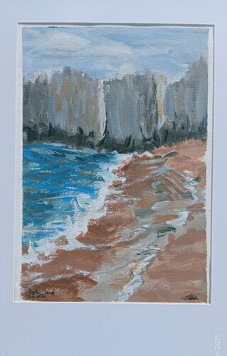 Monoliths of Jos Bay par PAT WALLACE, Peinture en vente sur Singulart