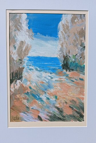 Between the Rocks in Kent par PAT WALLACE, Peinture en vente sur Singulart