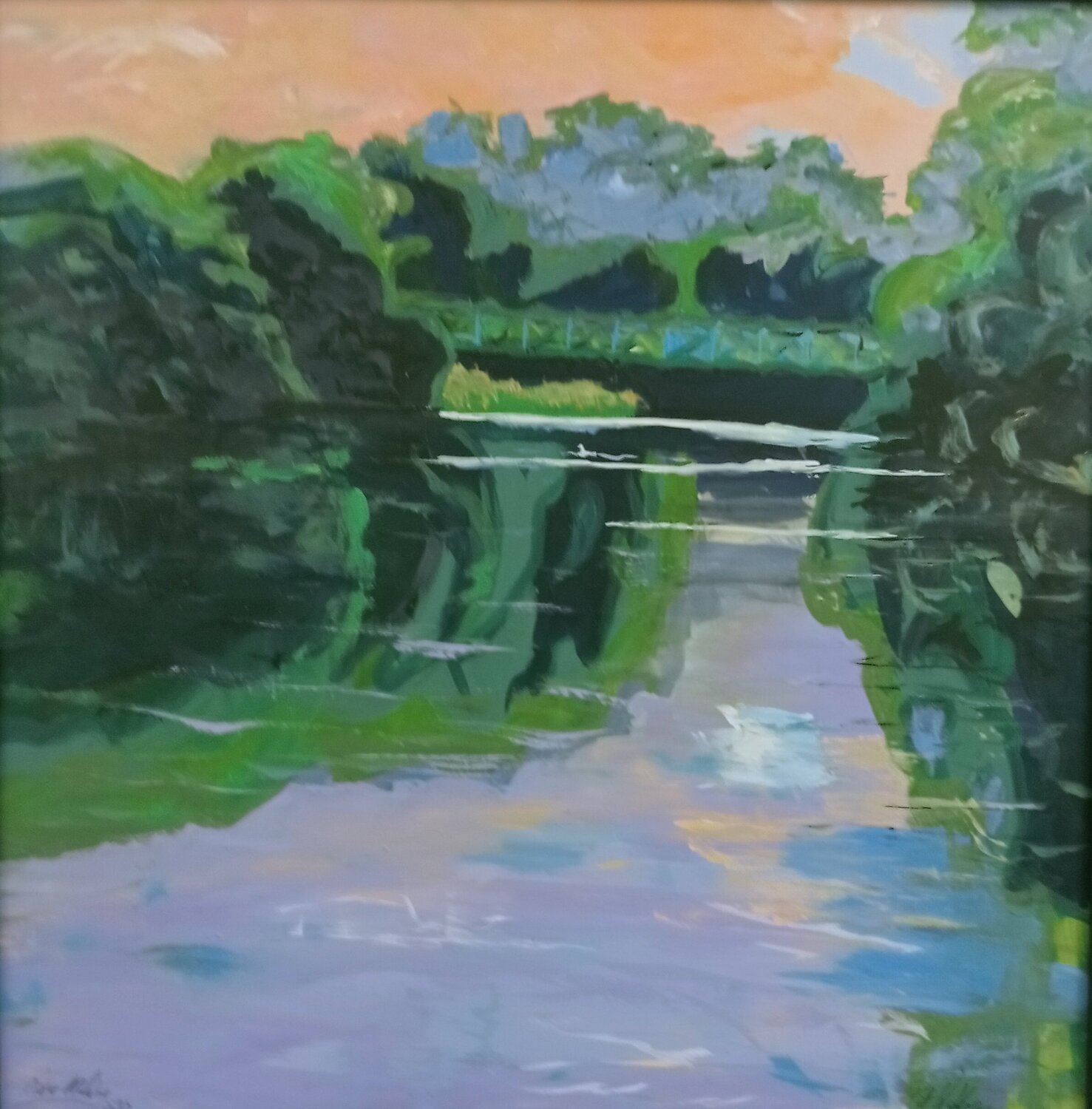 Medway River PAT WALLACE Original painting for sale