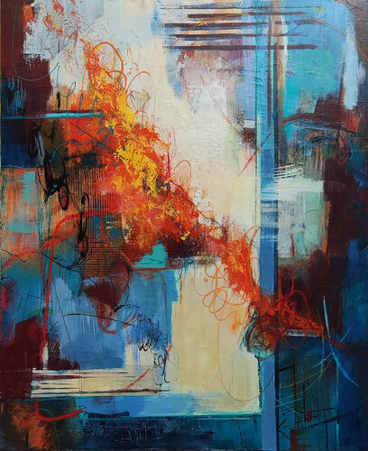 Breaking Out and Running Away von Marion Hedger, Malerei kaufen auf Singulart
