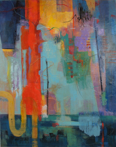 The Temptation of Dusk di Marion Hedger, Pittura in vendita su Singulart