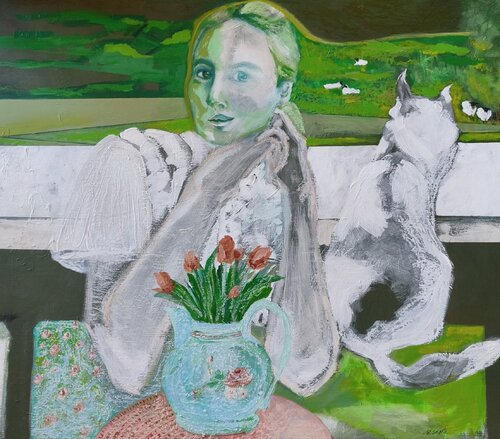 The Quiet Within Me by Ines Duarte, Painting for Sale on Singulart