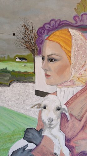 Beyond the Horizon on the Flock by Ines Duarte, Painting for Sale on Singulart