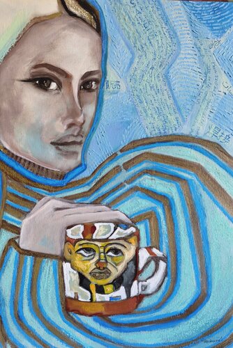 The Last Purchase van Ines Duarte, Schilderij te koop op Singulart