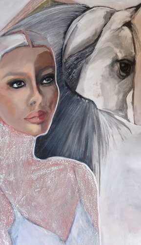 Horses Don't Lie van Ines Duarte, Schilderij te koop op Singulart