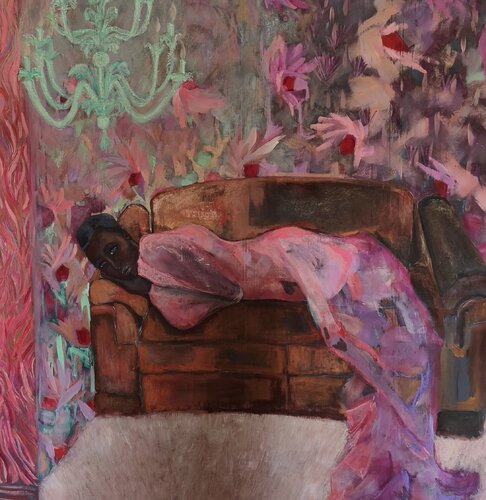 Pink Sanctuary by Ines Duarte, Painting for Sale on Singulart