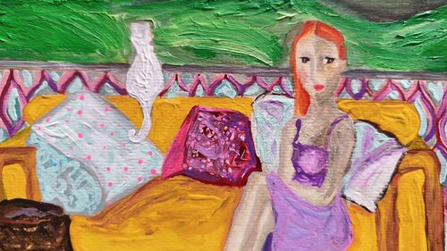 Pupussu - Non so se mi interessa questo episodio ! by Ines Duarte, Painting for Sale on Singulart