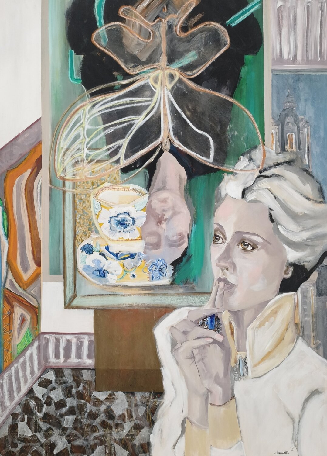 'The Beetle's Fly' Ines Duarte Dipinto originale in vendita