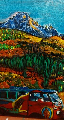 Magic bus par Laura Pesce, Peinture en vente sur Singulart