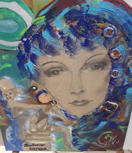 Marlene Dietrich by Cettina Pagano, Other Media for Sale on Singulart