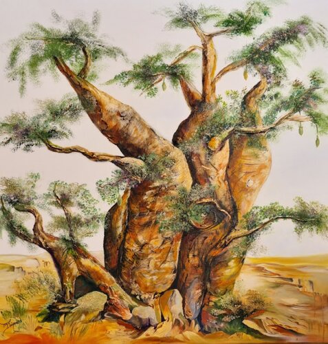 BAOBAB di Maryse Demarets, Pittura in vendita su Singulart