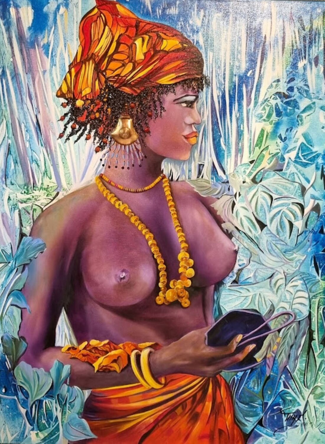 Banfora Maryse Demarets Dipinto originale in vendita