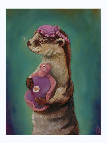 The Otter van Jens Eike Krüger, Schilderij te koop op Singulart