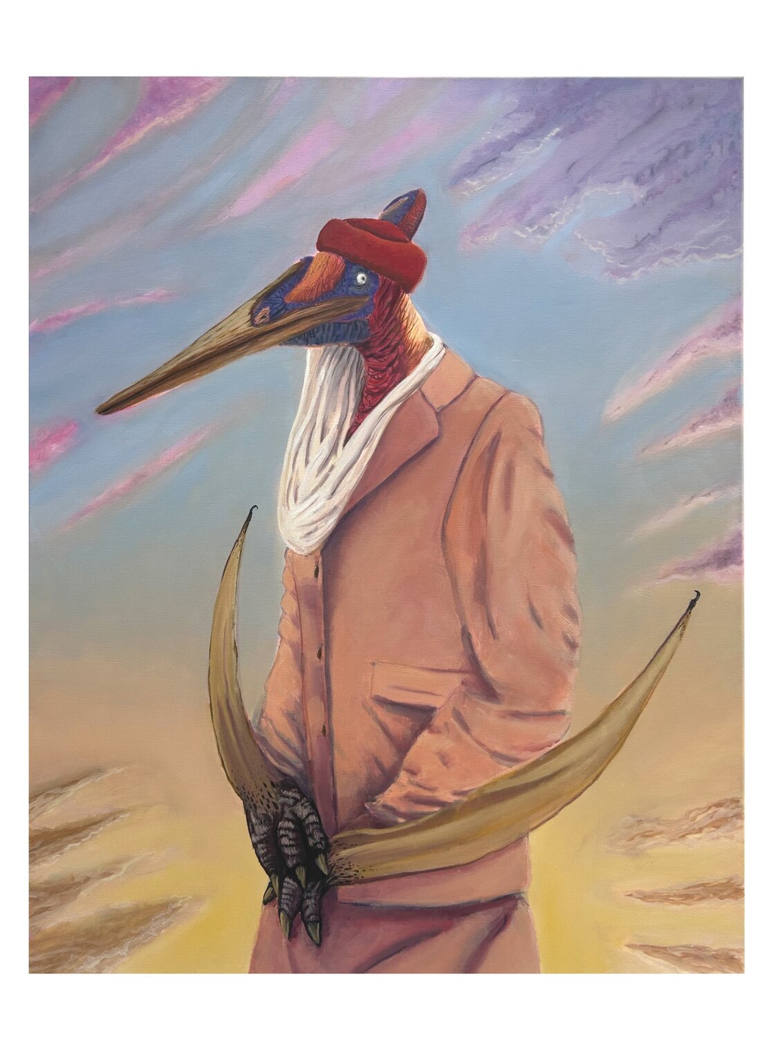 Fly Emirates Jens Eike Krüger Pintura original en venta