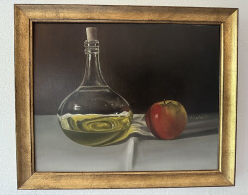 Ampolla e mela by Alceste Venneri, Painting for Sale on Singulart