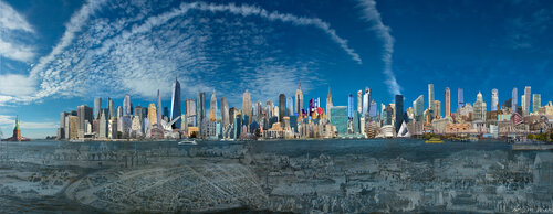 Manhattan city-Portrait von Nissim Men, Fotografie kaufen auf Singulart