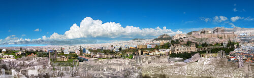 Athens city-Portrait von Nissim Men, Fotografie kaufen auf Singulart