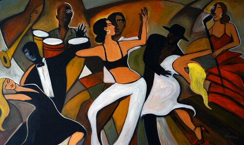 Otra Noche en Miami di Valerie Vescovi, Pittura in vendita su Singulart