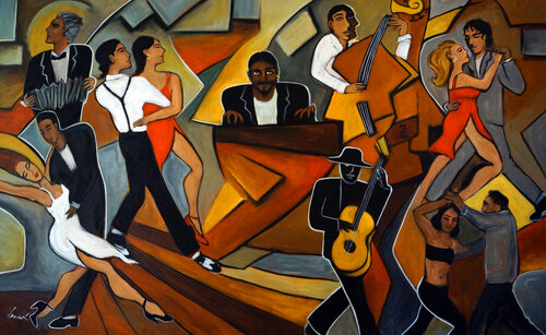 El Milonguero di Valerie Vescovi, Pittura in vendita su Singulart