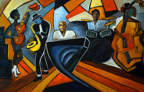 A Jam Session di Valerie Vescovi, Pittura in vendita su Singulart