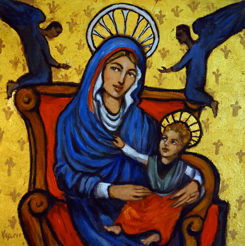 Our Lady of Montevergine by Valerie Vescovi, Painting for Sale on Singulart