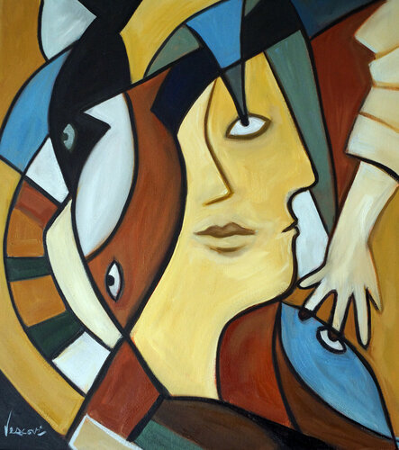 Homme Rêvant van Valerie Vescovi, Schilderij te koop op Singulart