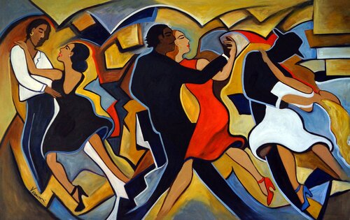 Tango de Fuego di Valerie Vescovi, Pittura in vendita su Singulart