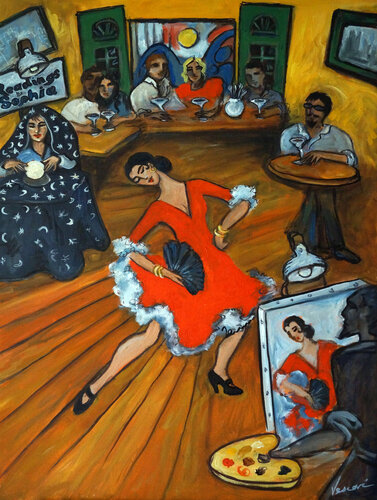 The Flamenco Dancer von Valerie Vescovi, Malerei kaufen auf Singulart