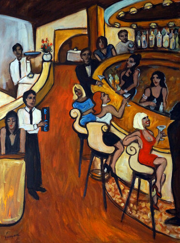 Bice Ristorante par Valerie Vescovi, Peinture en vente sur Singulart