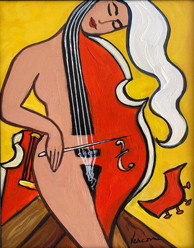 Sonata in Red von Valerie Vescovi, Malerei kaufen auf Singulart