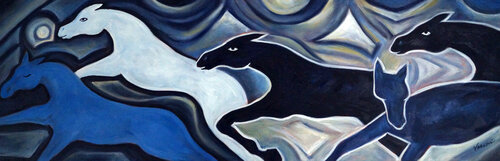 Nuances de Chevaux Gris Valerie Vescovi