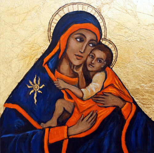 Our Lady of Carmel di Valerie Vescovi, Pittura in vendita su Singulart