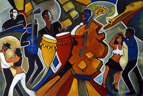 Ritmos de la Noche von Valerie Vescovi, Malerei kaufen auf Singulart