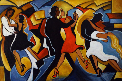 Calor de Salsa von Valerie Vescovi, Malerei kaufen auf Singulart