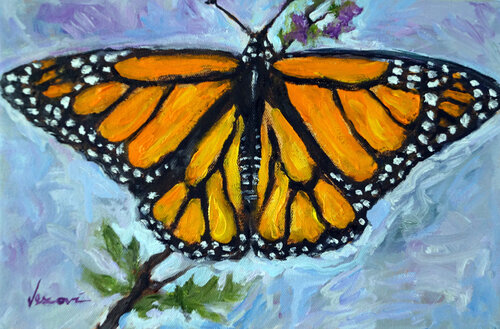 Monarch Butterfly de Valerie Vescovi, Pintura a la venta en Singulart