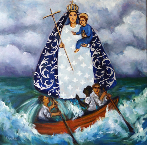Our Lady of Charity von Valerie Vescovi, Malerei kaufen auf Singulart