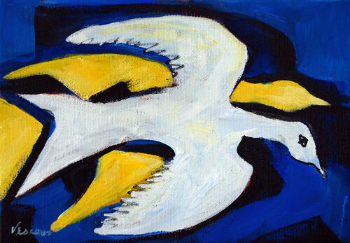 Des Oiseaux von Valerie Vescovi, Malerei kaufen auf Singulart
