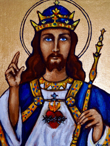 Christ the King von Valerie Vescovi, Malerei kaufen auf Singulart