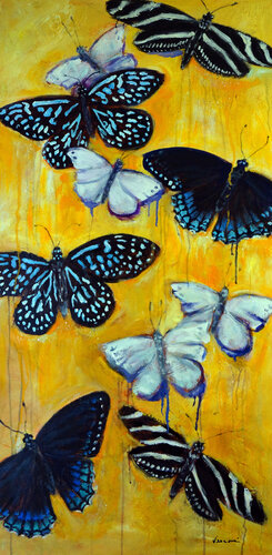 Butterflies par Valerie Vescovi, Peinture en vente sur Singulart