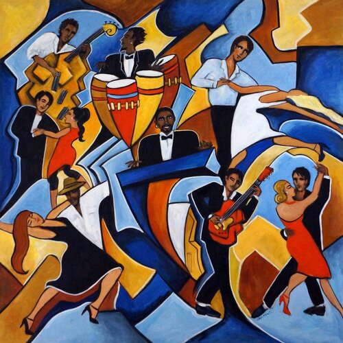 Another Night in Miami di Valerie Vescovi, Pittura in vendita su Singulart