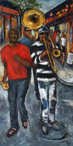Avenue Jazz van Valerie Vescovi, Schilderij te koop op Singulart