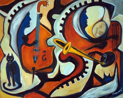 Smooth Jazz di Valerie Vescovi, Pittura in vendita su Singulart