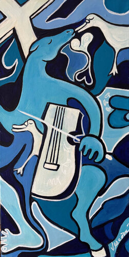 L'amour by Valerie Vescovi, Painting for Sale on Singulart