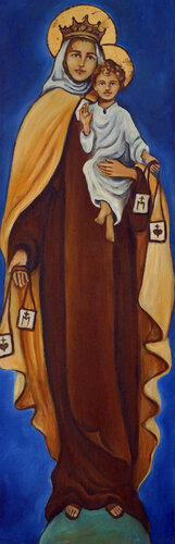 Our Lady of Mt. Carmel von Valerie Vescovi, Malerei kaufen auf Singulart