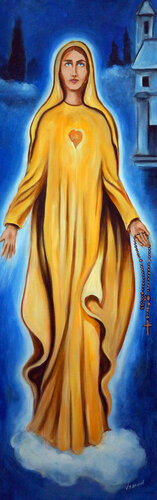 Our Lady of Beauraing von Valerie Vescovi, Malerei kaufen auf Singulart