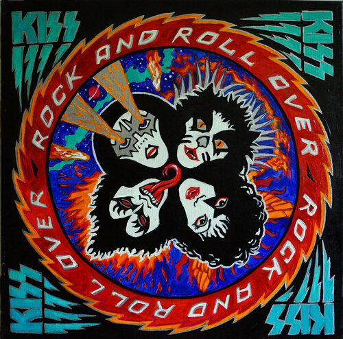 Kiss Rock and Roll Over von Valerie Vescovi, Malerei kaufen auf Singulart
