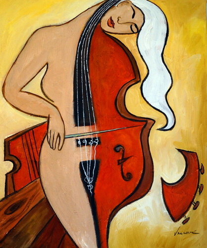 Cello Zen 2 di Valerie Vescovi, Pittura in vendita su Singulart