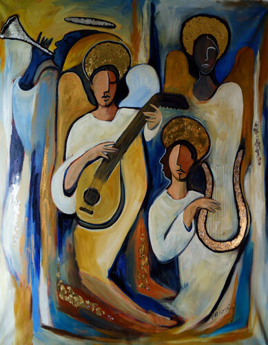 Quia Angelicus Choris by Valerie Vescovi, 회화 for Sale on Singulart