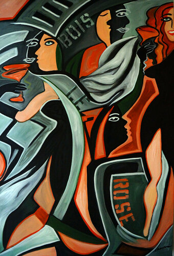 Bois le Rose van Valerie Vescovi, Schilderij te koop op Singulart