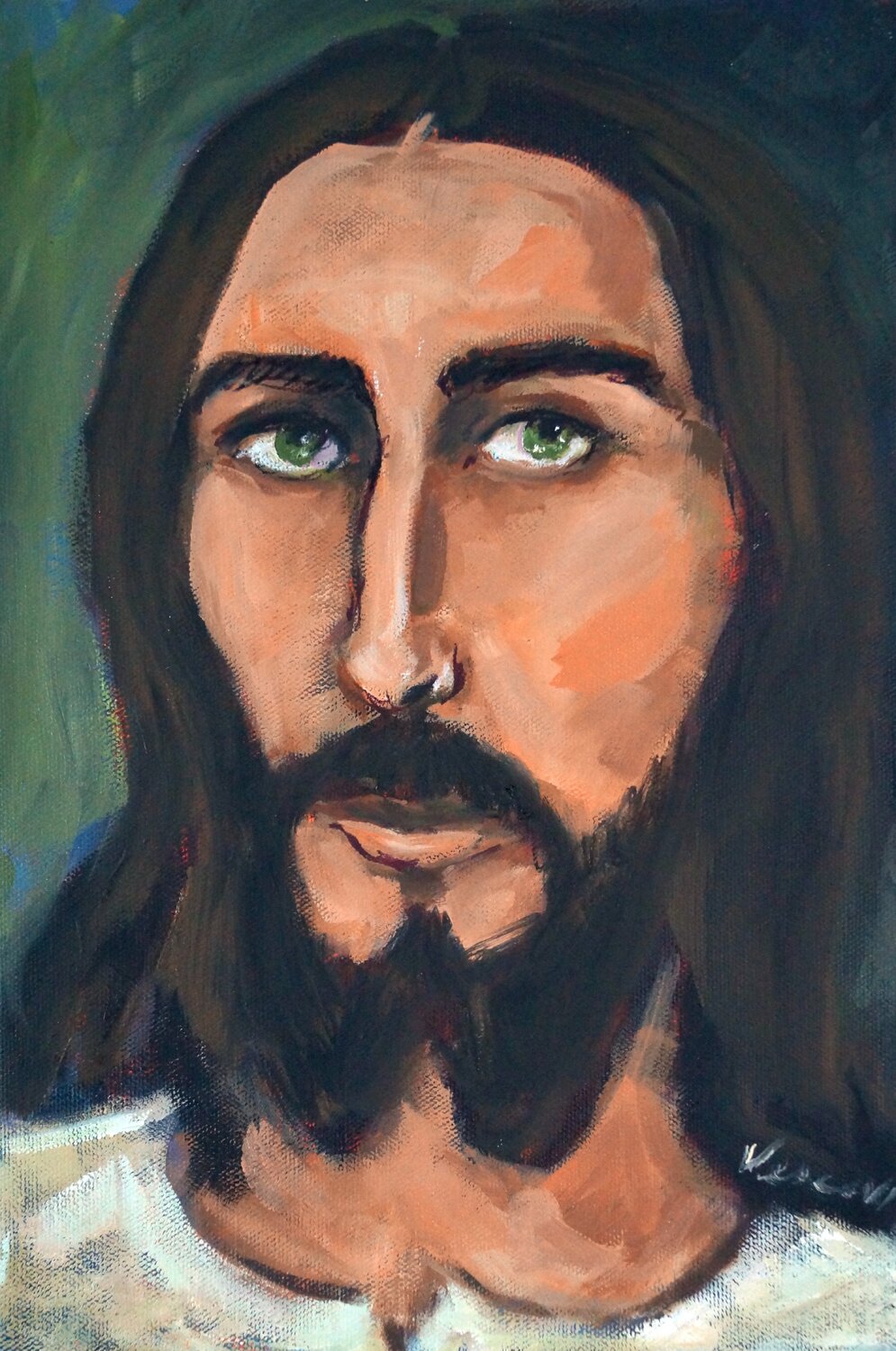 JESUS Valerie Vescovi Dipinto originale in vendita